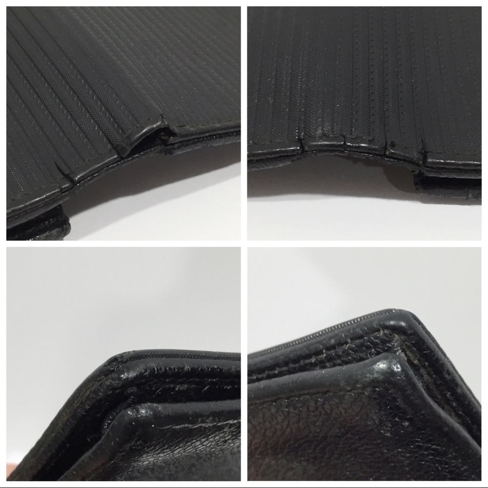 Bvlgari black canvas and leather bifold wallet - Picture 3 of 12